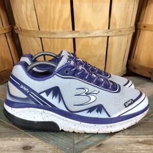 Gravity Defyer G-Defy Mighty Walk White Purple Comfort Walking Shoe Women Size 9